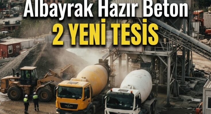 Albayrak 2 yeni beton tesisi kuruyor, tedarik hareketlenecek