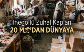 İnegöllü Zuhal Kaplan 20 m²'dan dünyaya açıldı