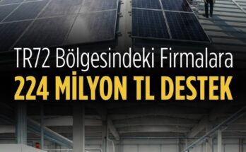 TR72 firmalarına 224 milyon TL yeşil dönüşüm desteği